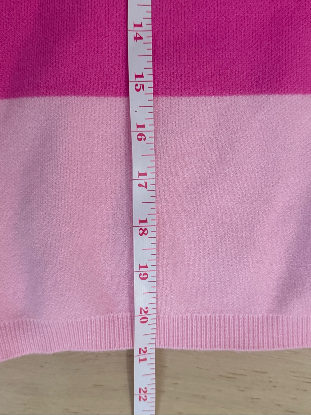 THML Bright Pink Striped Ruffle-Sleeve Sweater - Picture 6 of 7